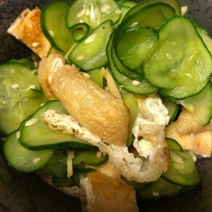 きゅうりは簡単にスライサーで輪切りにしてしまいました！鰻の献立に副菜でさっぱりと美味くいただきました。